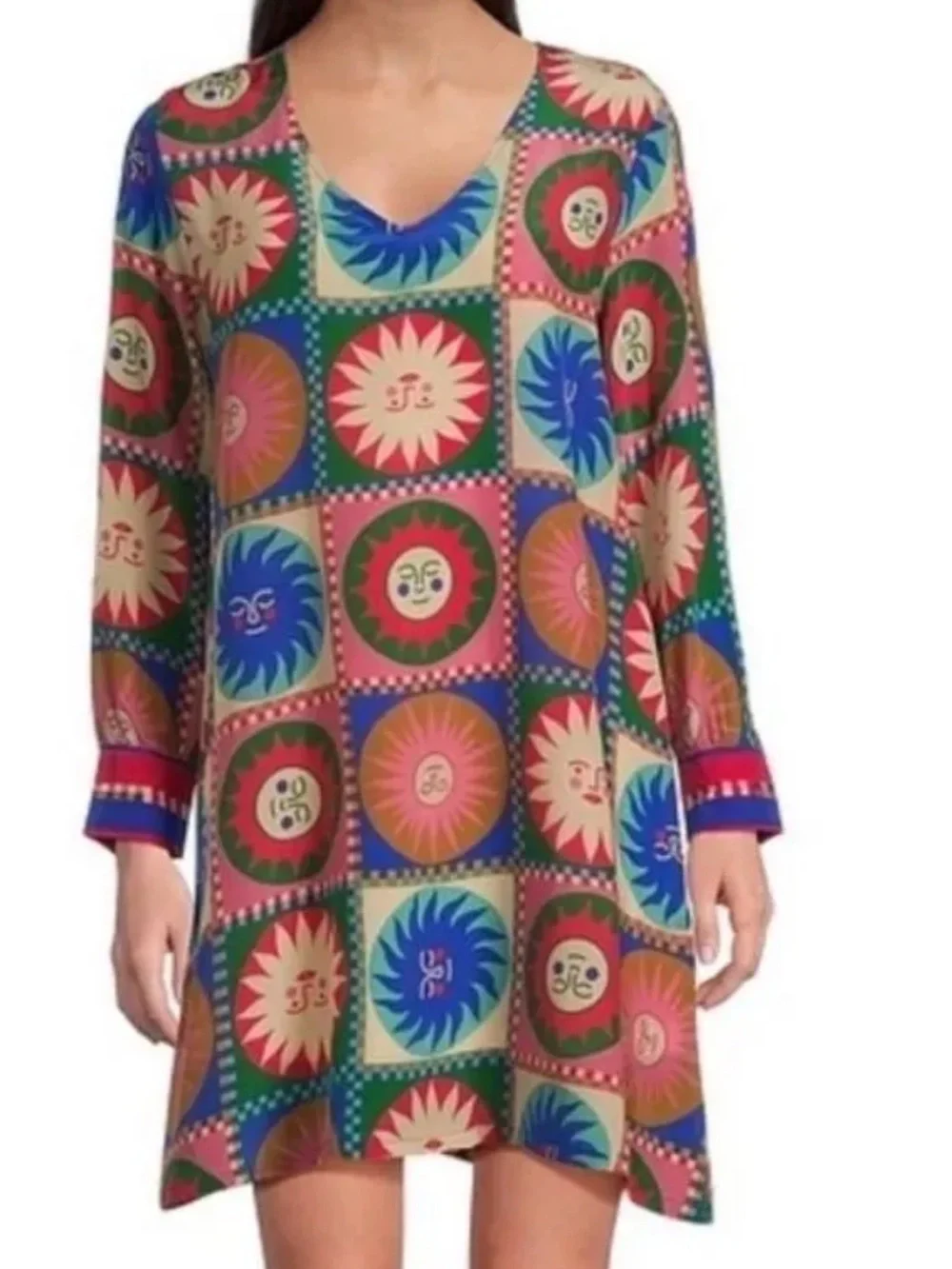 Johnny Was Lionora V-Neck
Silk Swing Dress - Picture 6 of 6
